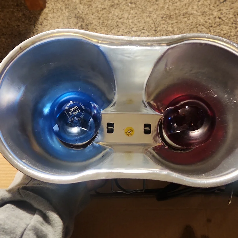 MINI COMBO DEEP DOME DUAL LAMP FIXTURE